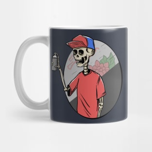 Skeleton bomber do something Mug